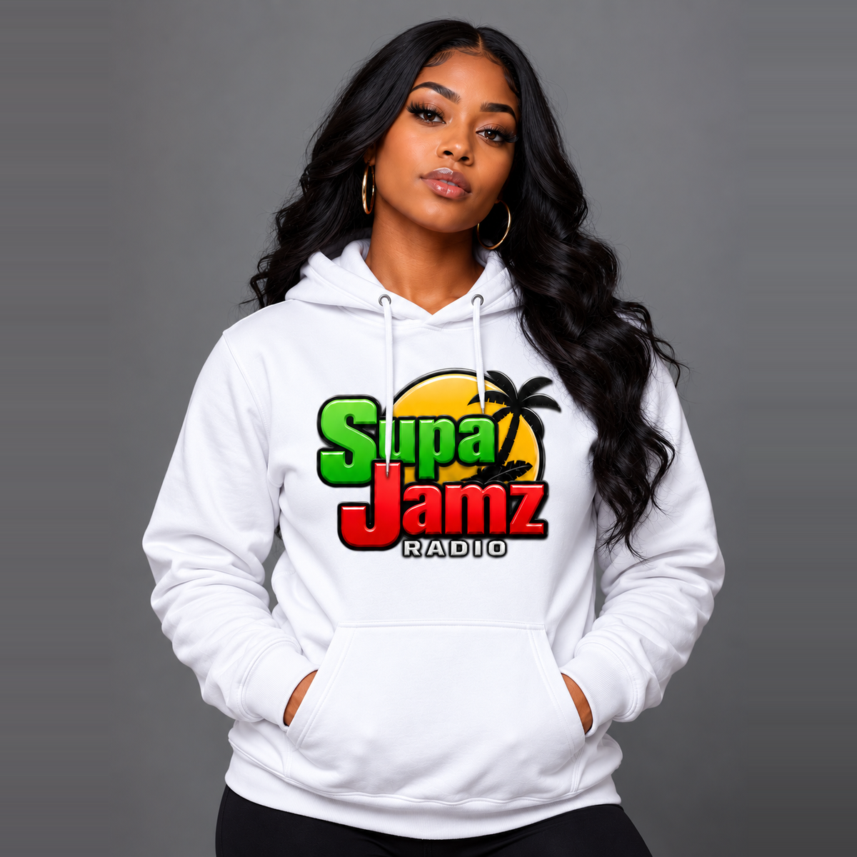 SupaJamz Radio Women's Classic Pullover Hoodie - Image 5