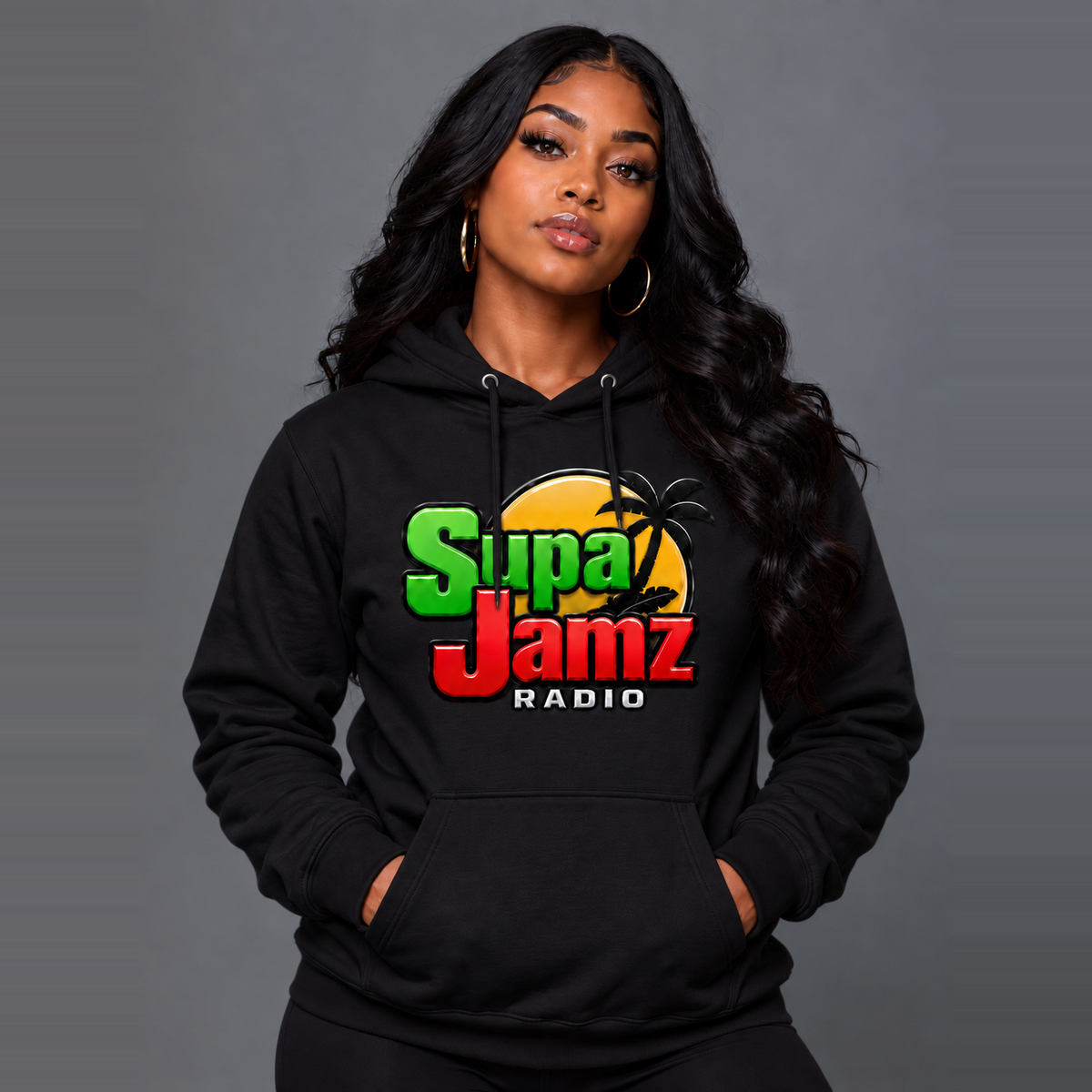 SupaJamz Radio Women's Classic Pullover Hoodie - Image 3